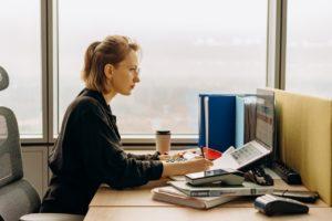 image shows woman taking control of contracting process