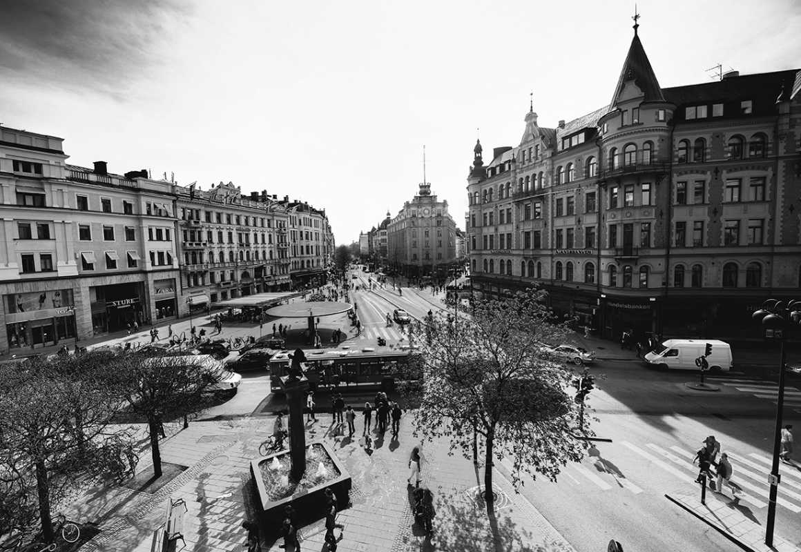 black and white photo Gothenburg Stureplansgruppen