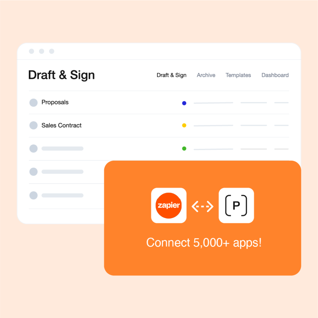 screenshot of the Precisely draft and sign homepage